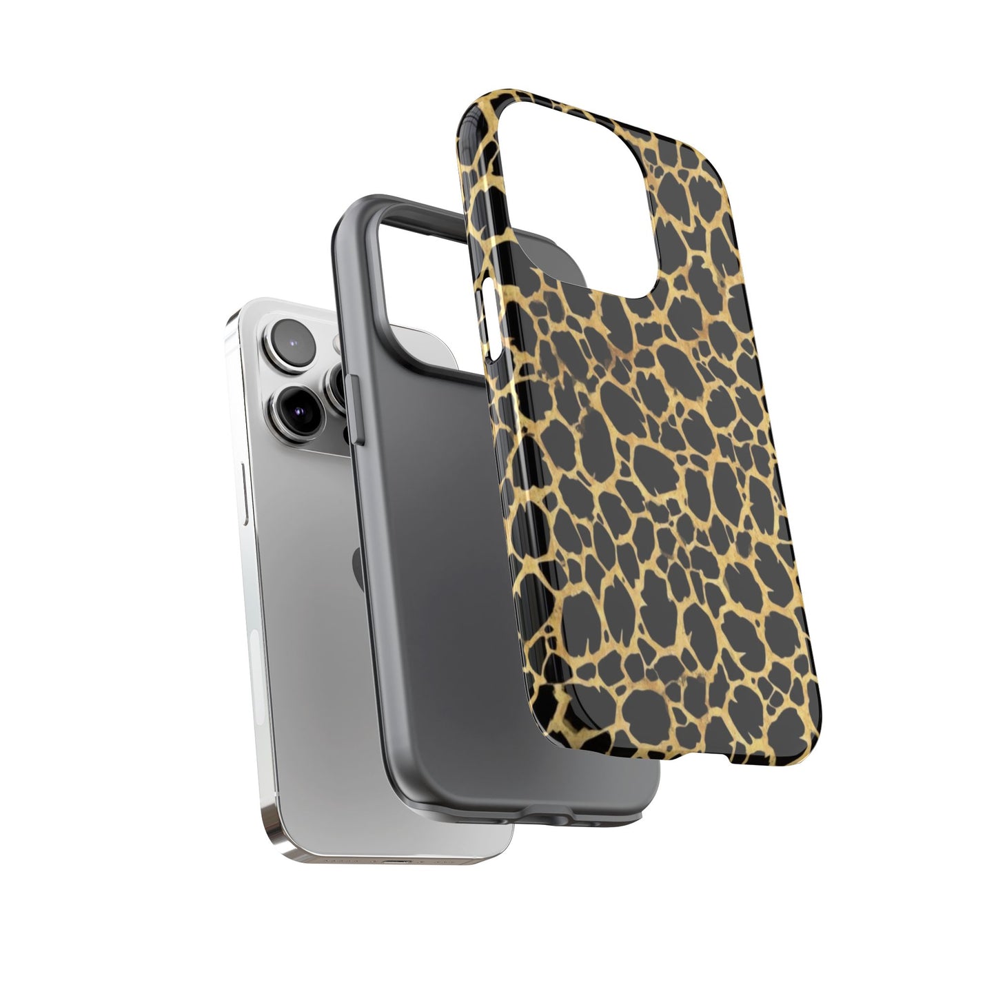 Giraffe Print Tough Phone Case — Durable Leopard-Style Protective Cover