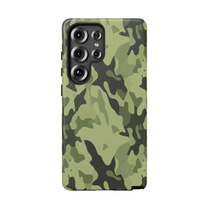 Camo Tough Phone Case — Military Green Protective iPhone Cover