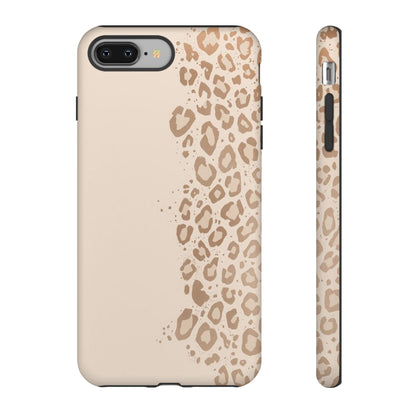 Phone Case – Beige Leopard Print Protective Cover