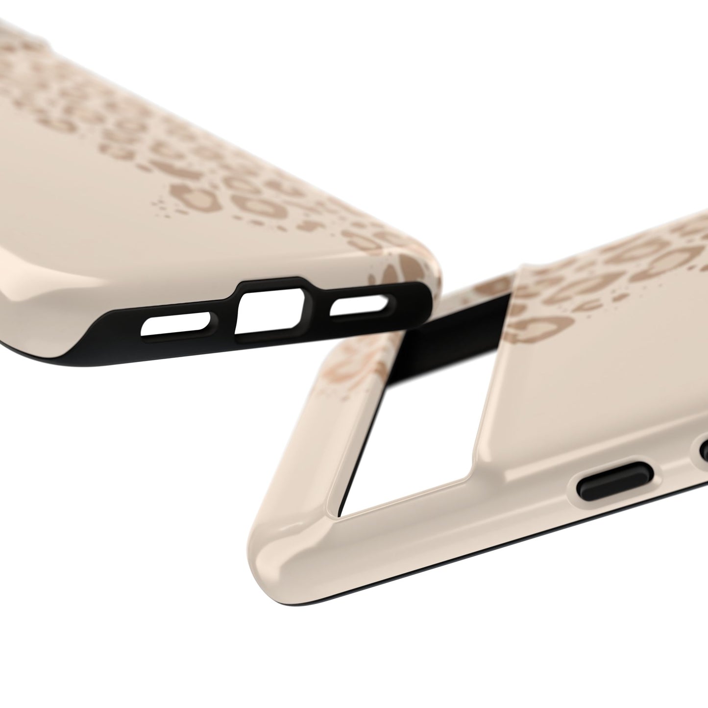 Phone Case – Beige Leopard Print Protective Cover