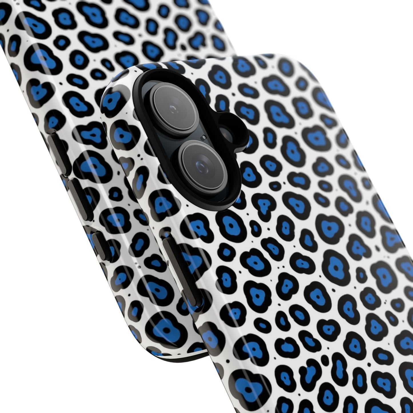 Blue Leopard Print Phone Case – Tough Protective Cover