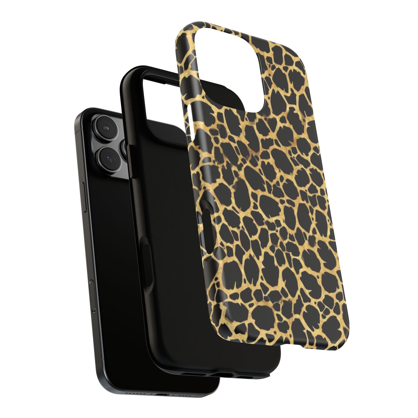 Giraffe Print Tough Phone Case — Durable Leopard-Style Protective Cover