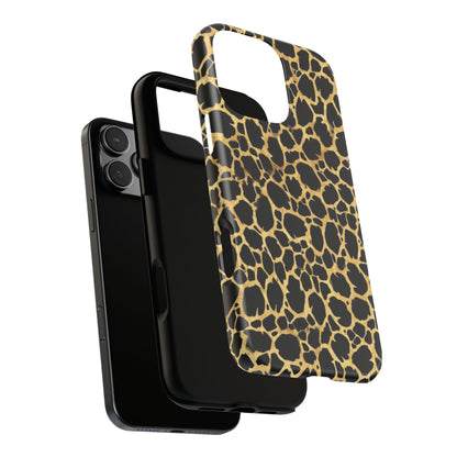 Giraffe Print Tough Phone Case — Durable Leopard-Style Protective Cover
