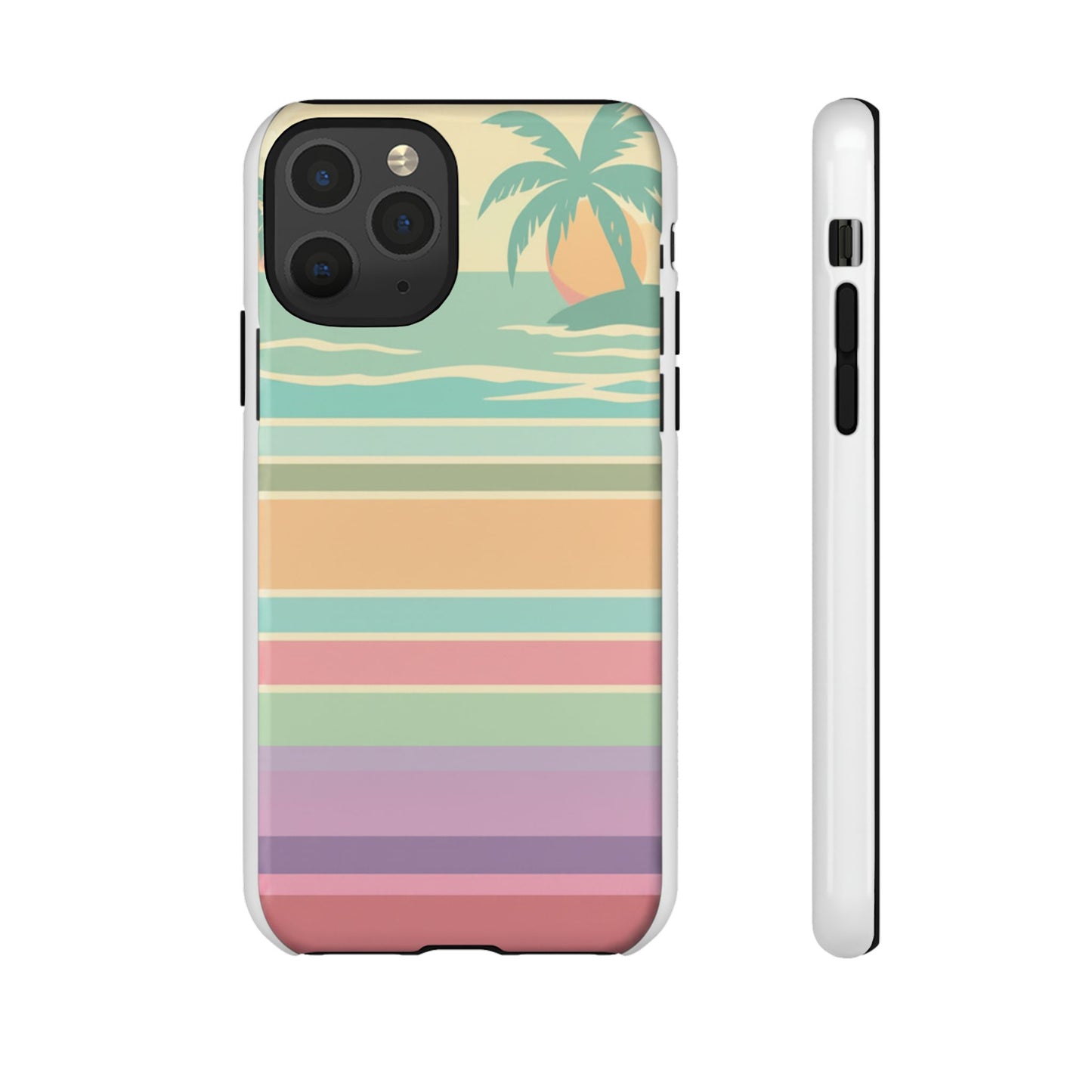 Tough Case — Retro Pastel Sunset Palm Tree Phone Case