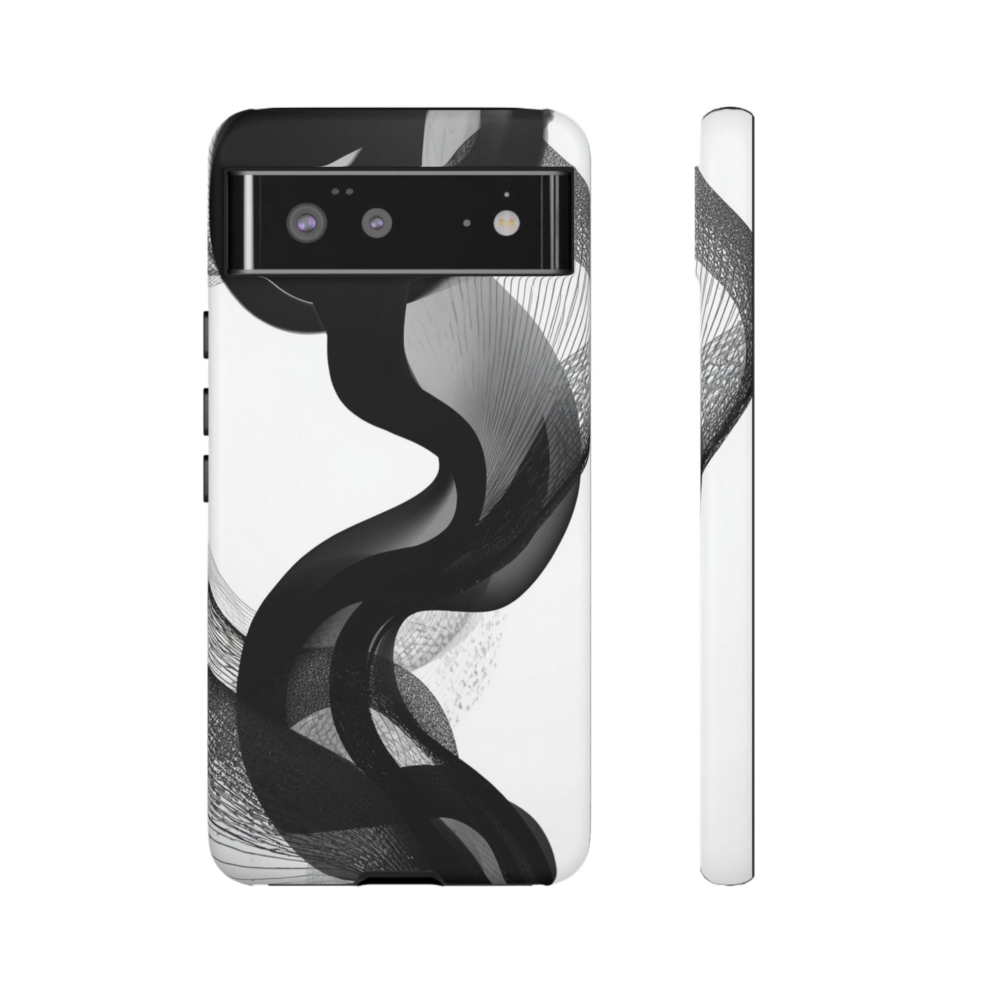 Phone Case — Monochrome Abstract Protective Cover