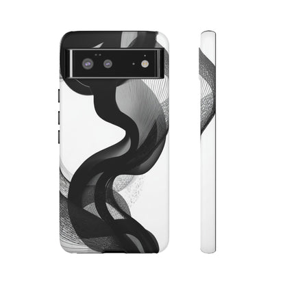 Phone Case — Monochrome Abstract Protective Cover