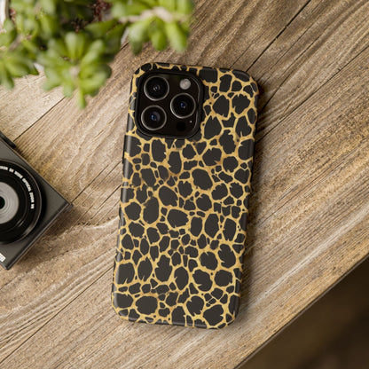 Giraffe Print Tough Phone Case — Durable Leopard-Style Protective Cover