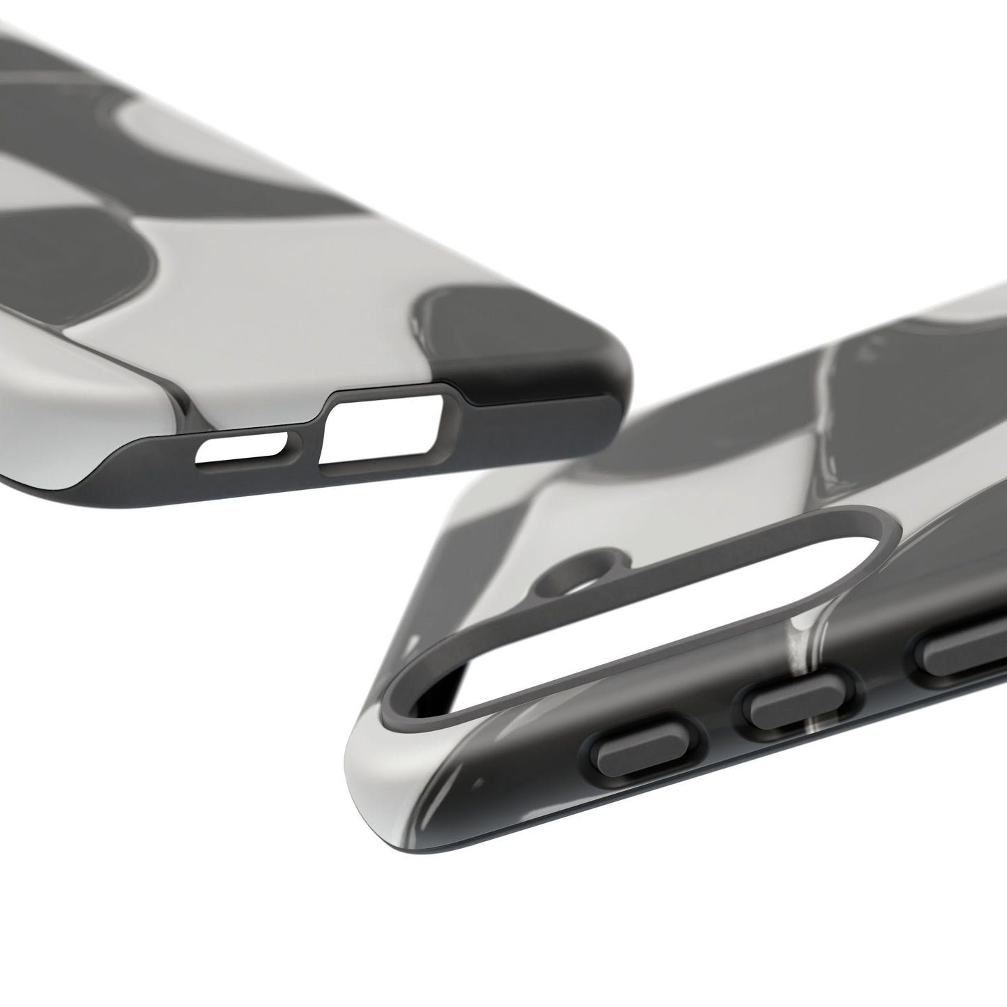 Black & White Abstract Pattern Tough Phone Case