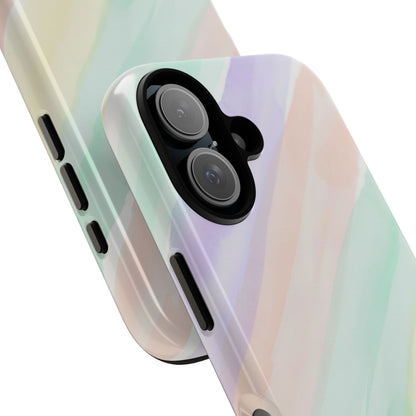 Pastel Watercolor Stripe Tough Phone Case
