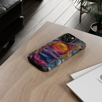 Phone Case — Colorful Sand Art Sunset Tough Protective Case