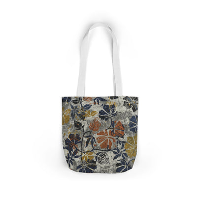 Floral Canvas Tote Bag – Rustic Watercolor Blooms