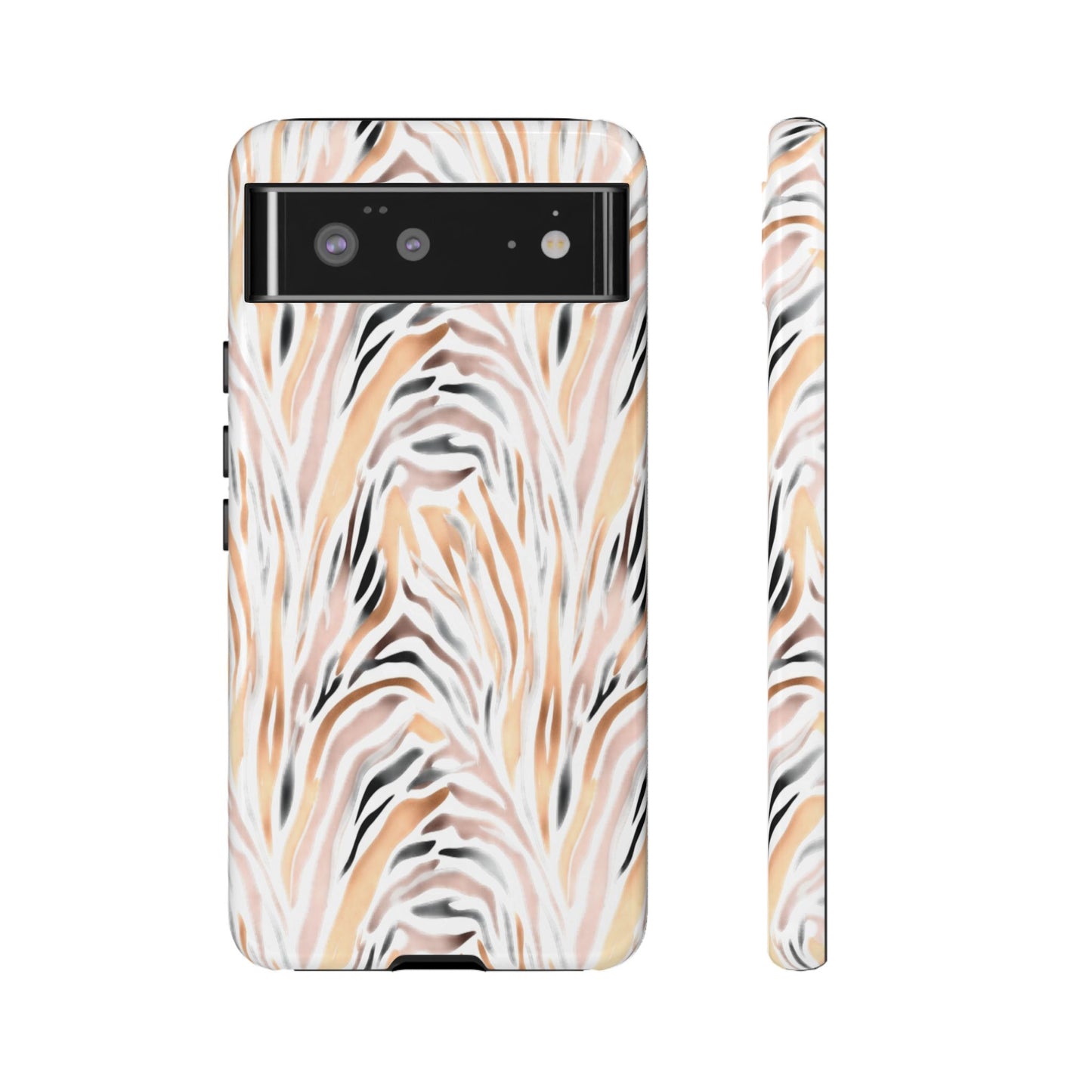 Tough Case — Neutral Watercolor Tiger Stripe Phone Case