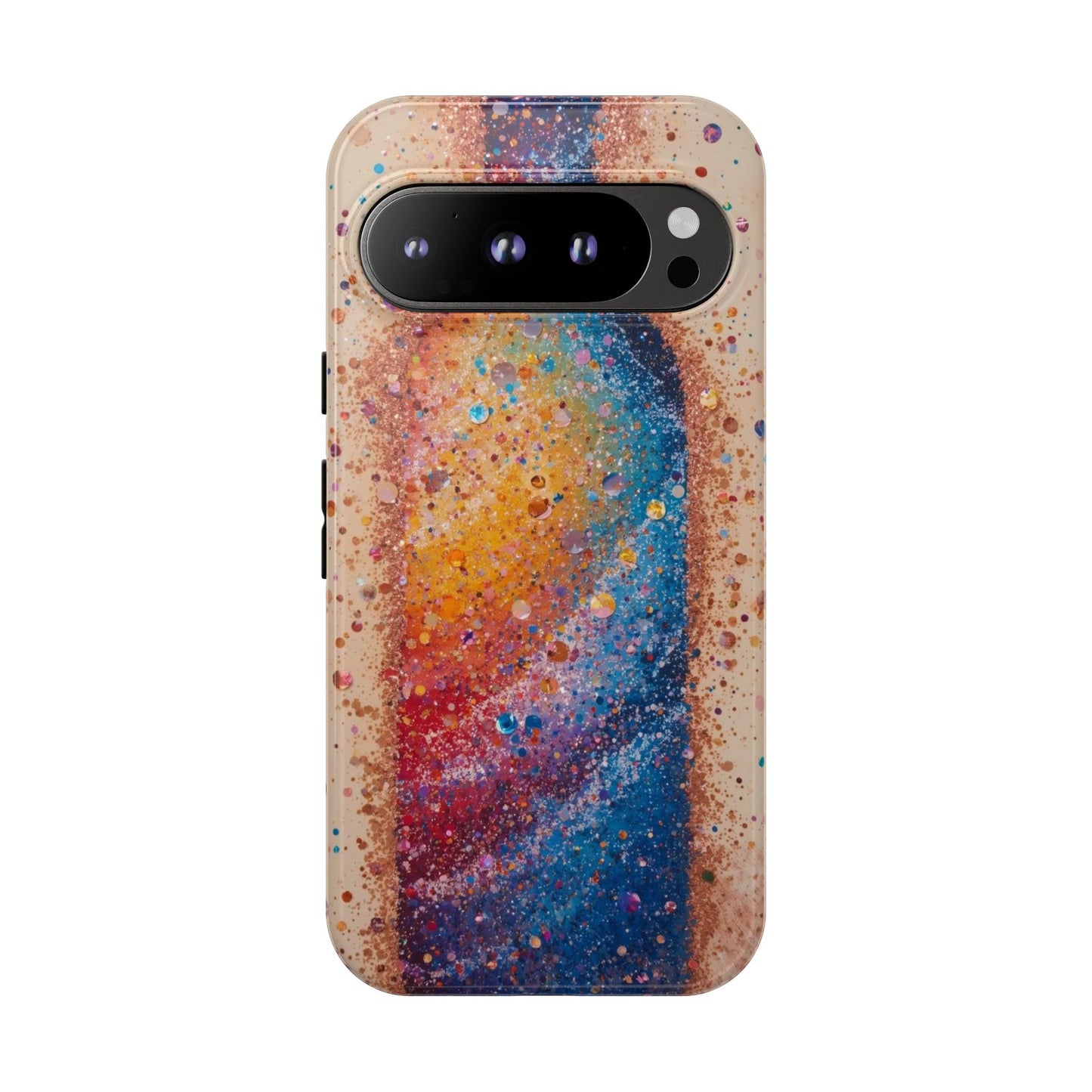 Galaxy Bottle Tough Phone Case — Colorful Nebula Splash iPhone Cover