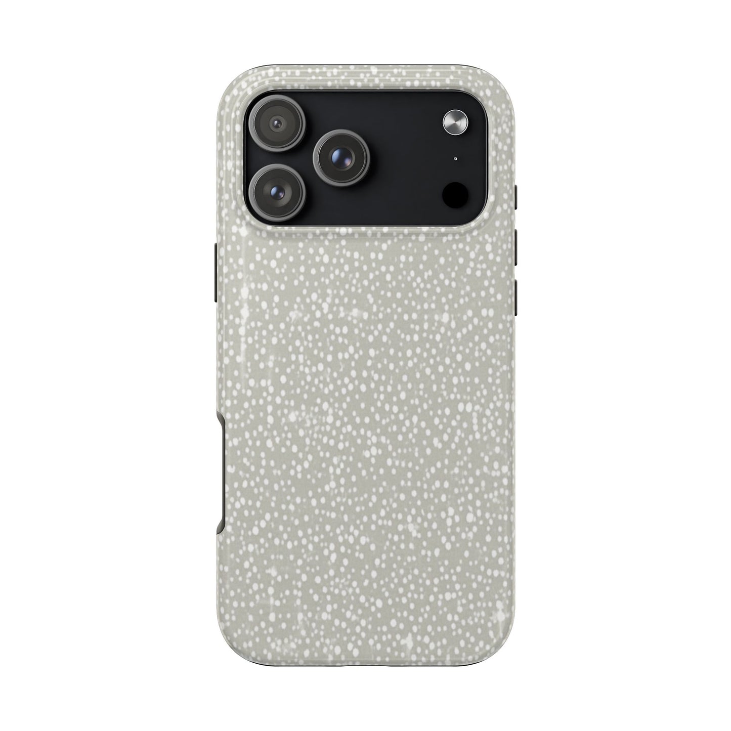 Speckled Gray Tough Phone Case — Protective Shockproof iPhone Cover