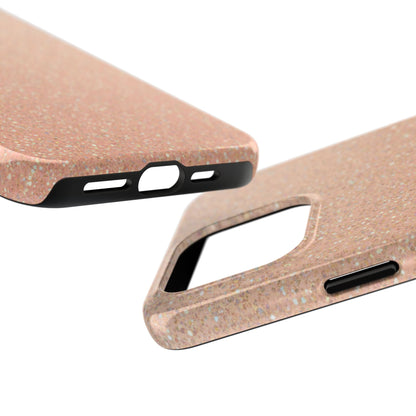 Glitter Rose Gold Tough Phone Case — Sparkling Protective iPhone Cover