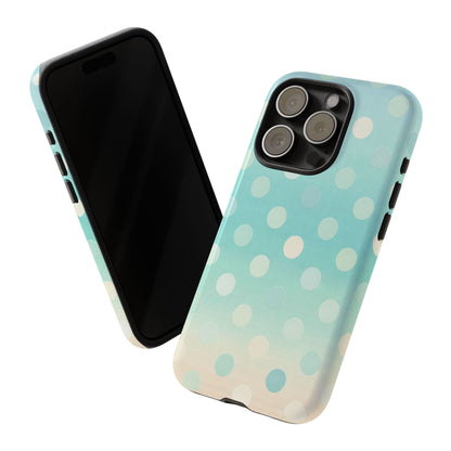 Abstract Palm Tough Phone Case — Minimal Coastal Blue Protective Cover