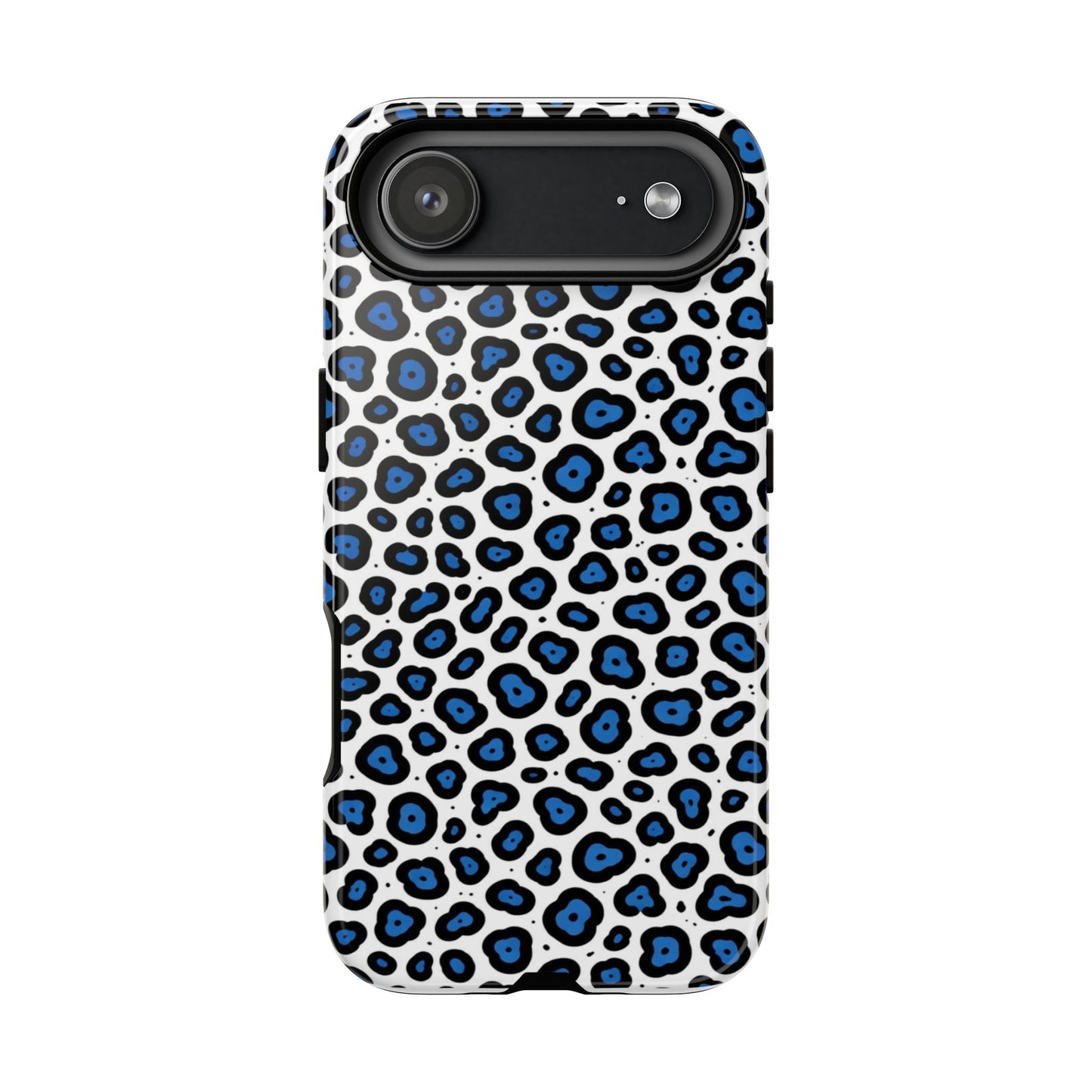 Blue Leopard Print Phone Case – Tough Protective Cover