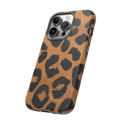 Leopard Print Tough Phone Case — Protective Animal Print iPhone Case
