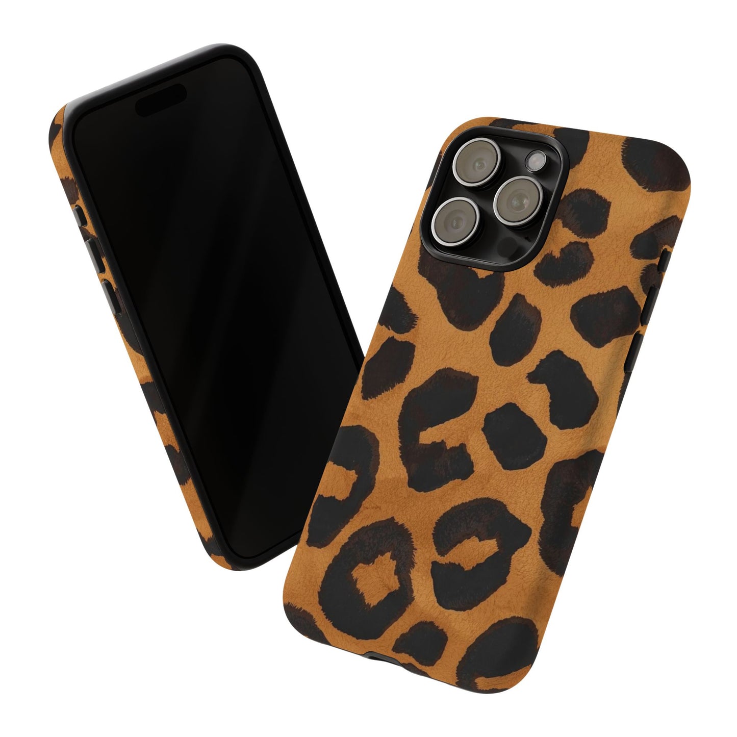 Leopard Print Tough Phone Case — Protective Animal Print iPhone Case