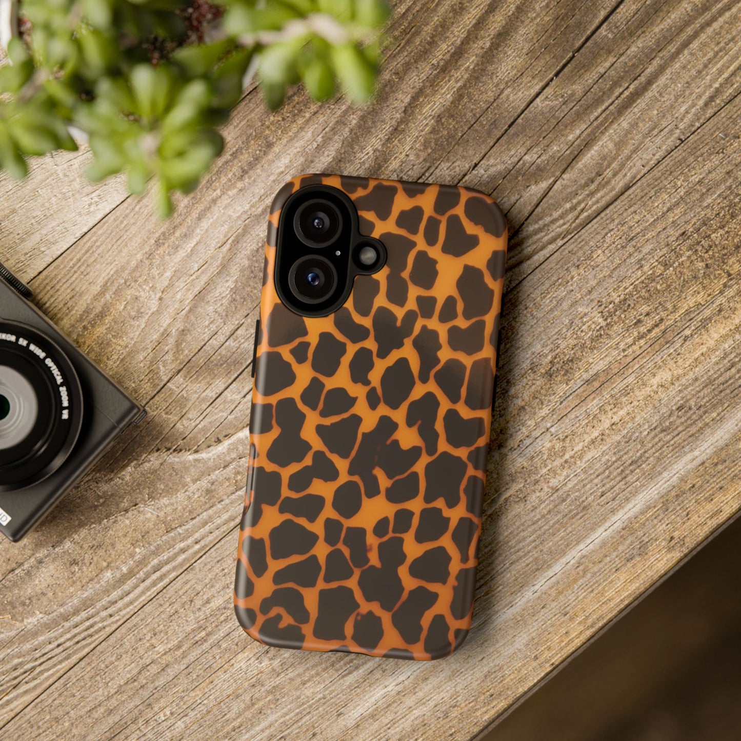 Leopard Print Tough Phone Case — Slim Protective iPhone Cover