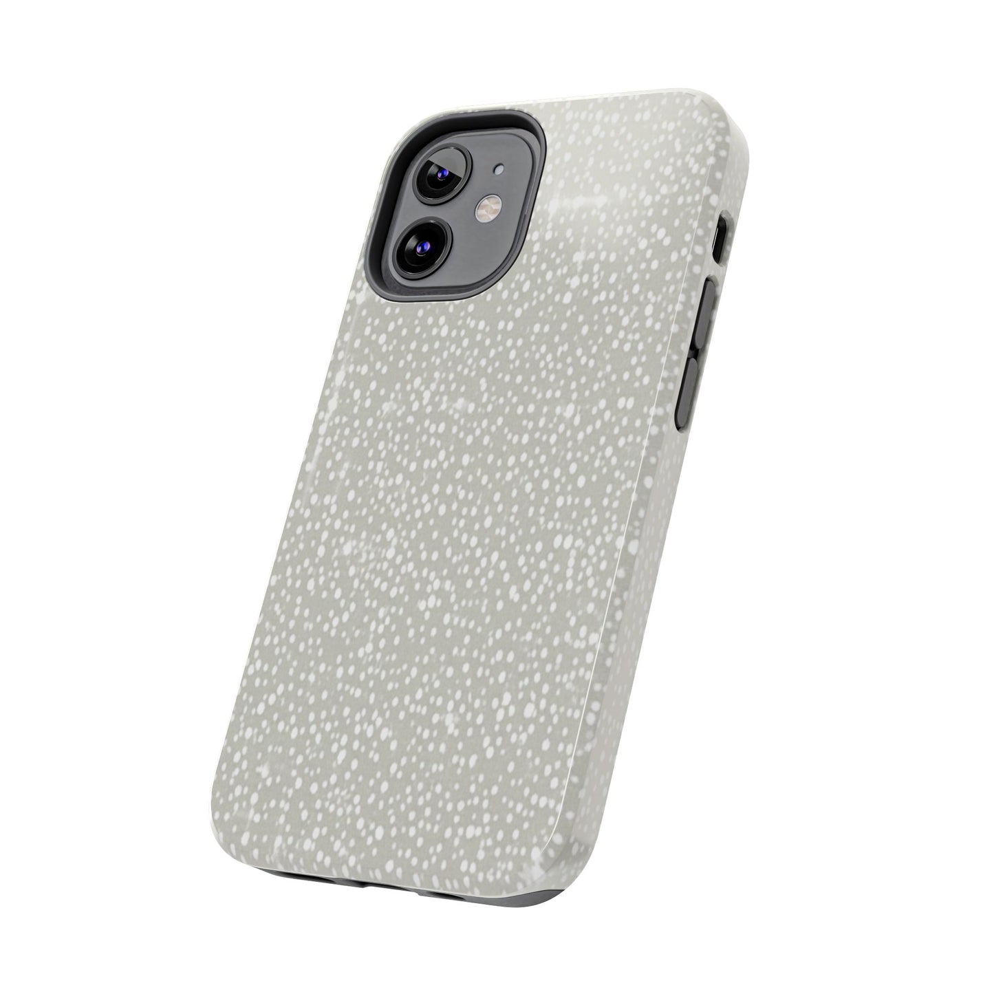 Speckled Gray Tough Phone Case — Protective Shockproof iPhone Cover