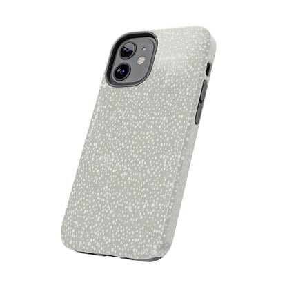 Speckled Gray Tough Phone Case — Protective Shockproof iPhone Cover