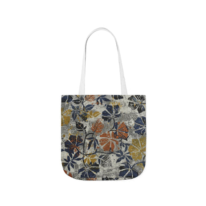 Floral Canvas Tote Bag – Rustic Watercolor Blooms