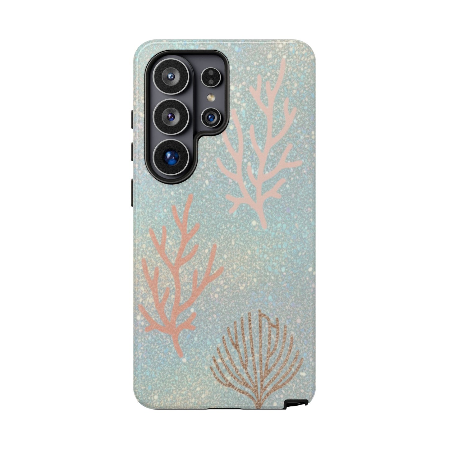 Seafoam Sparkle Phone Case – Coral & Seashell Tough Case