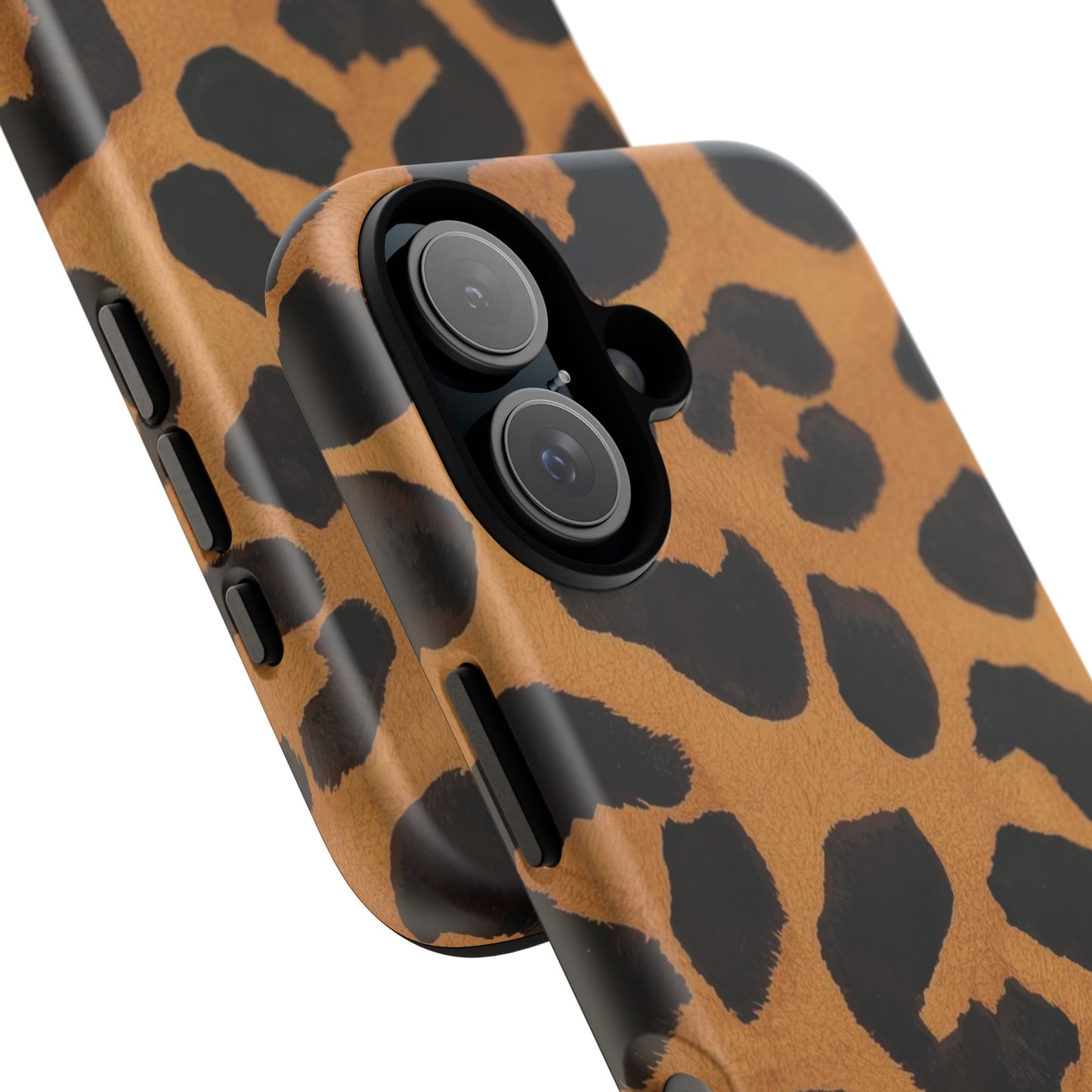 Leopard Print Tough Phone Case — Protective Animal Print iPhone Case