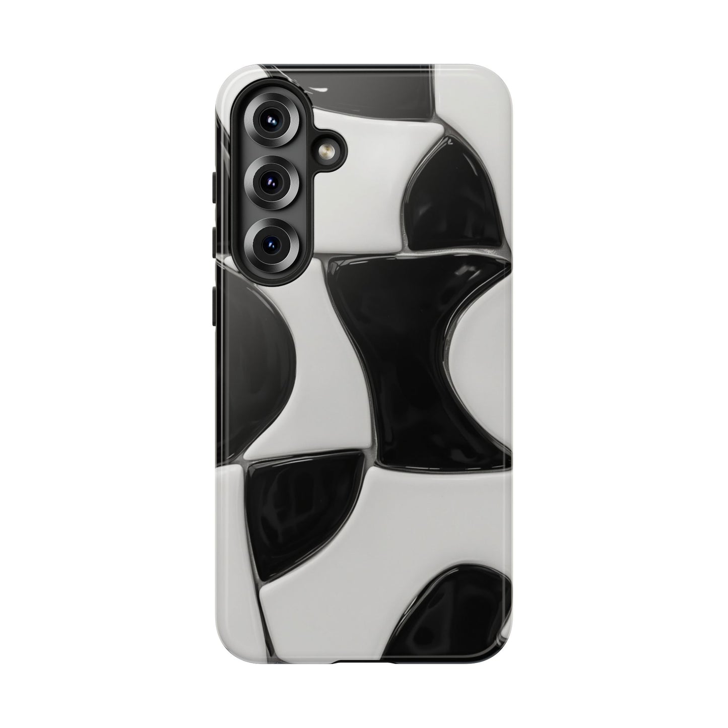 Black & White Abstract Pattern Tough Phone Case