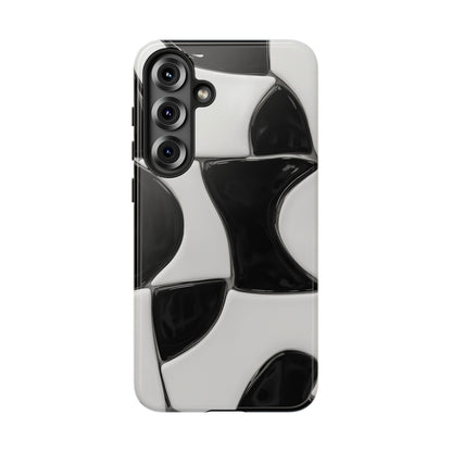 Black & White Abstract Pattern Tough Phone Case