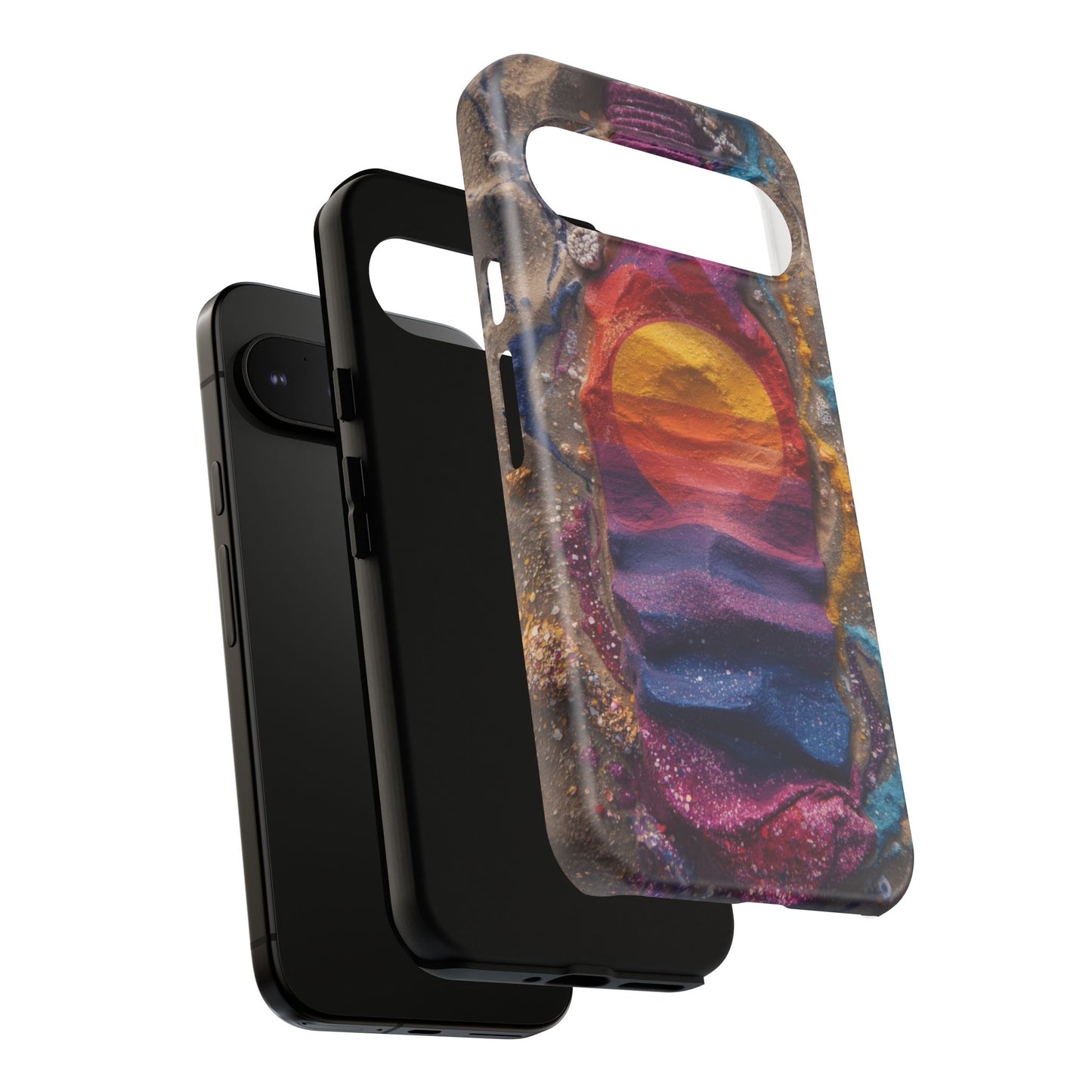 Phone Case — Colorful Sand Art Sunset Tough Protective Case