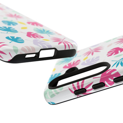 Tropical Leaf Phone Case — Colorful Pastel Monstera & Palm iPhone Case