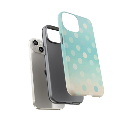 Abstract Palm Tough Phone Case — Minimal Coastal Blue Protective Cover