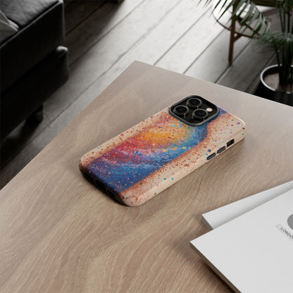 Galaxy Bottle Tough Phone Case — Colorful Nebula Splash iPhone Cover