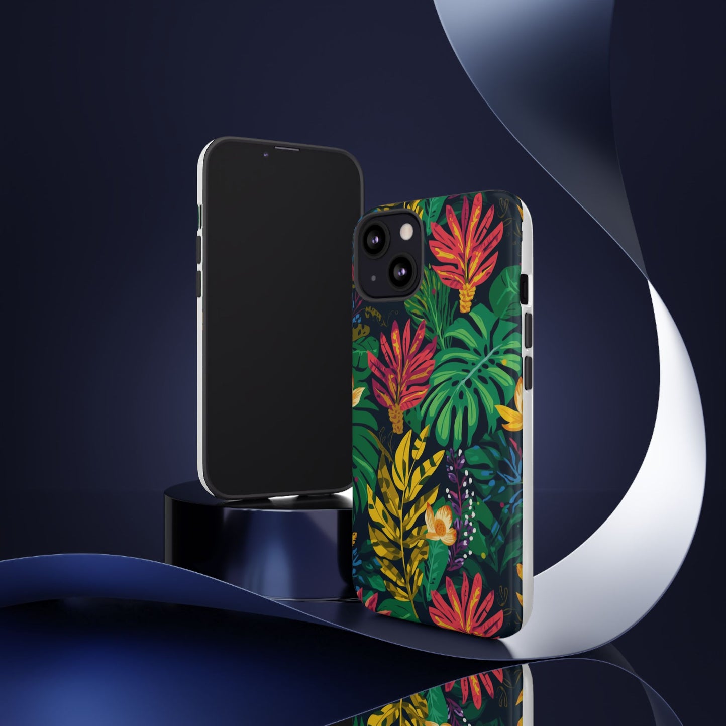 Tropical Floral Phone Case — Vibrant Jungle Leaf Protective Cover