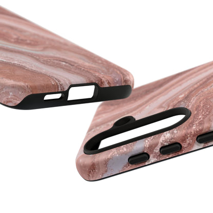 Rose Gold Marble Tough Phone Case