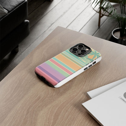 Tough Case — Retro Pastel Sunset Palm Tree Phone Case