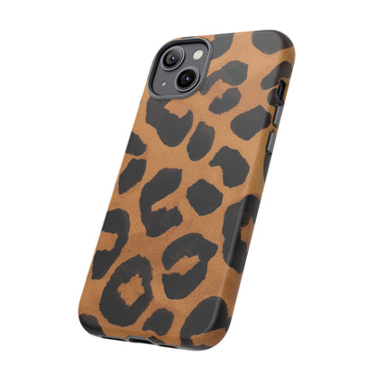 Leopard Print Tough Phone Case — Protective Animal Print iPhone Case