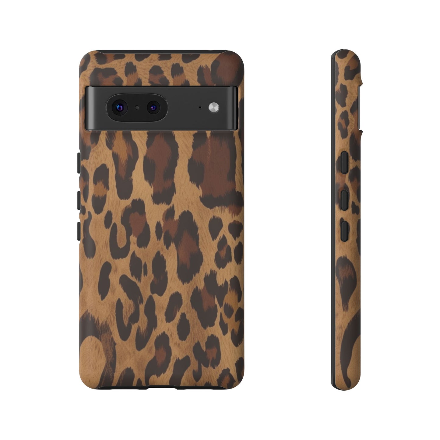 Leopard Print Tough Phone Case — Durable Animal Print Protective Cover