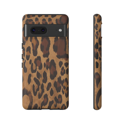Leopard Print Tough Phone Case — Durable Animal Print Protective Cover