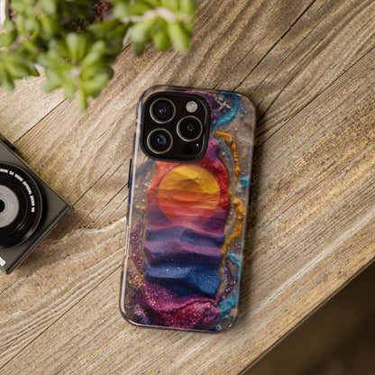 Phone Case — Colorful Sand Art Sunset Tough Protective Case