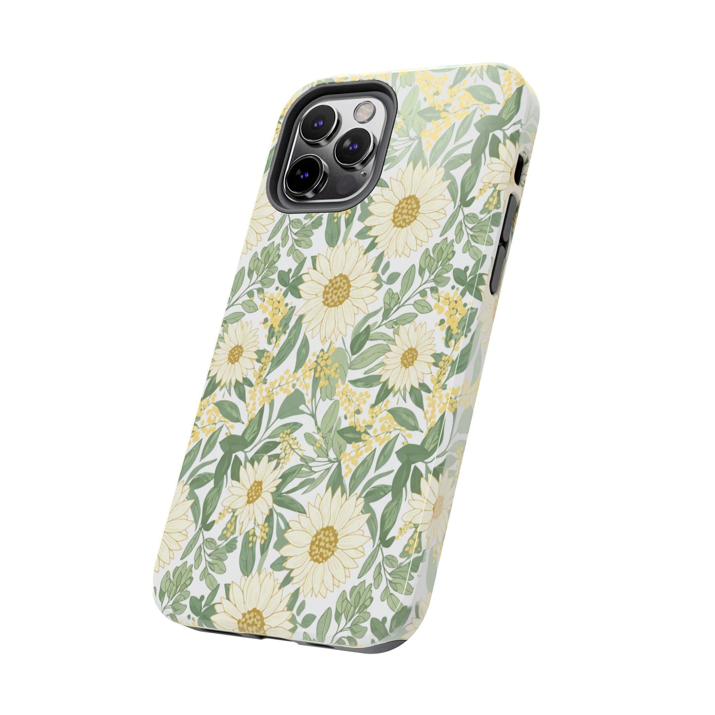 Daisy Meadow Tough Phone Case — Floral Protective Phone Cover