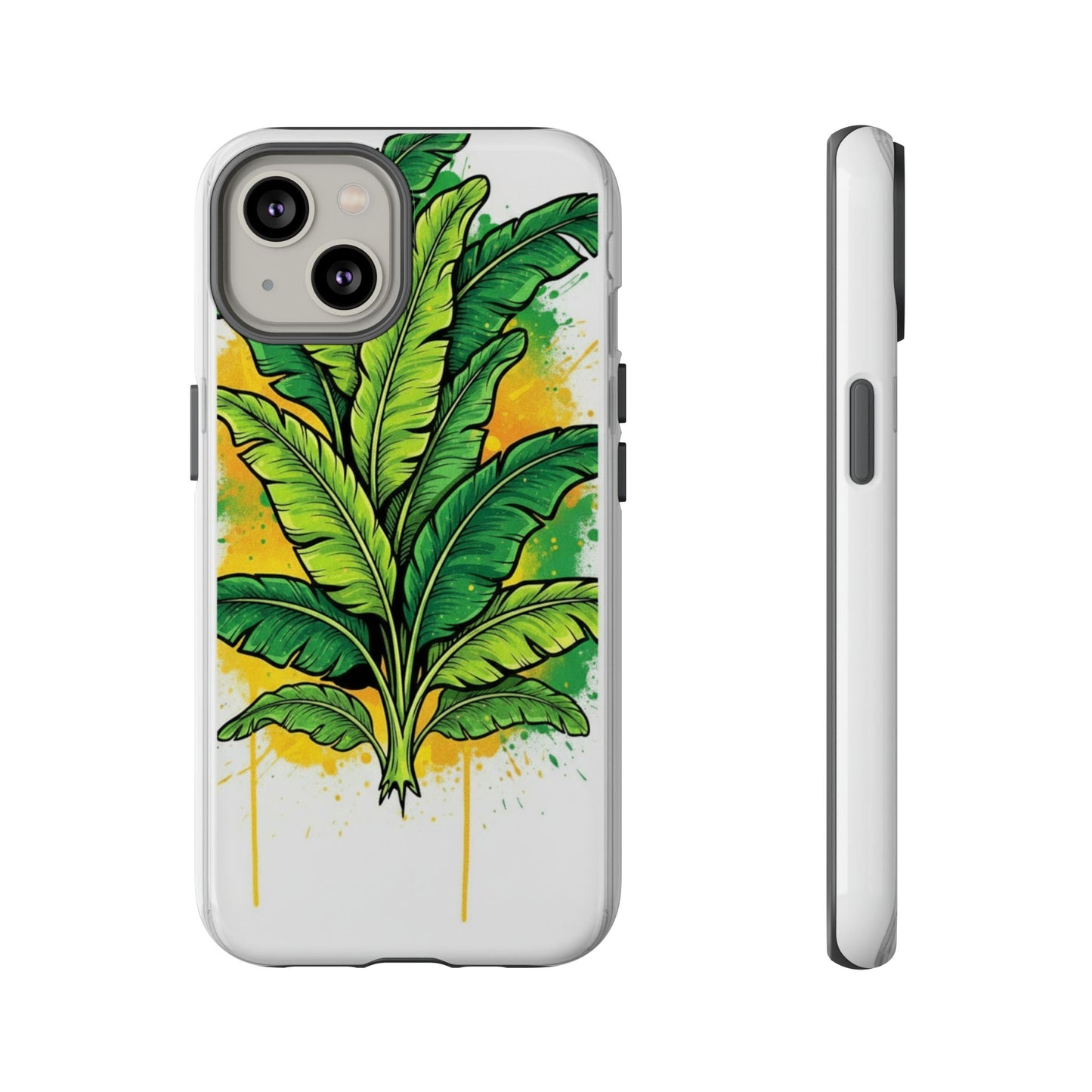 Tropical Banana Leaf Phone Case — Vibrant Green Plant Protector