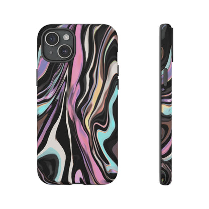 Abstract Marble Tough Phone Case — Pastel Swirl Protective Cover
