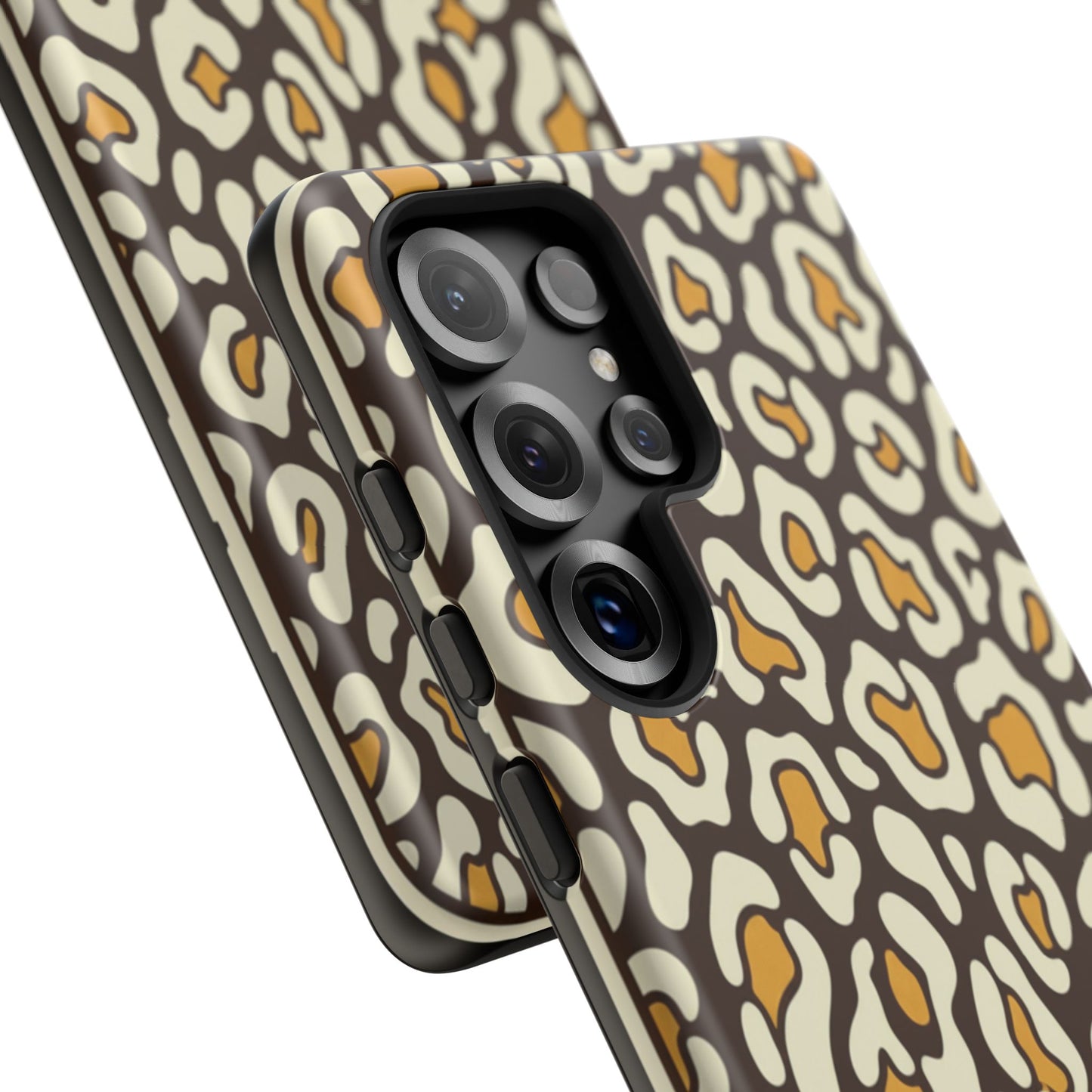 Leopard Print Tough Phone Case — Durable Protective iPhone Cover