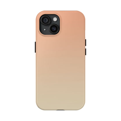 Gradient Tough Phone Case — Peach Ombre Protective Cover