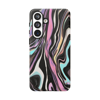 Abstract Marble Tough Phone Case — Pastel Swirl Protective Cover