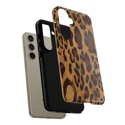 Leopard Print Tough Phone Case — Durable Animal Print Protective Cover