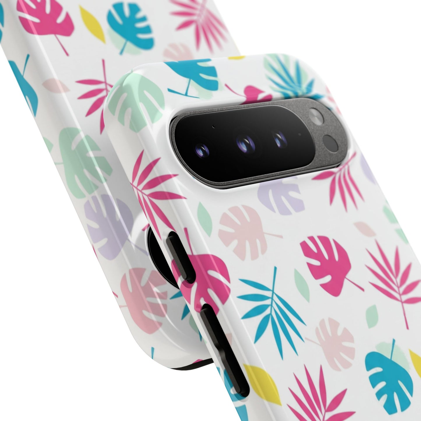 Tropical Leaf Phone Case — Colorful Pastel Monstera & Palm iPhone Case